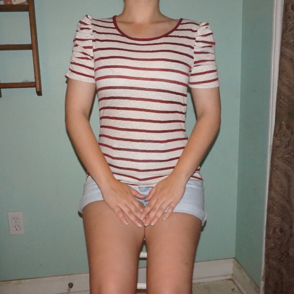 F21 Striped Shirt please read full description